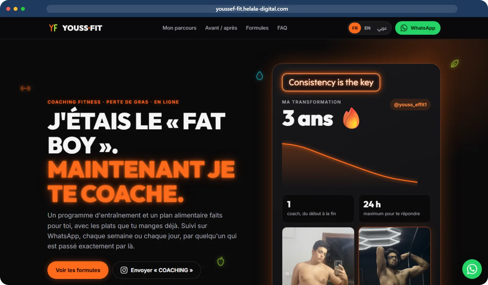 Youssef Fit — réalisation Helala Digital