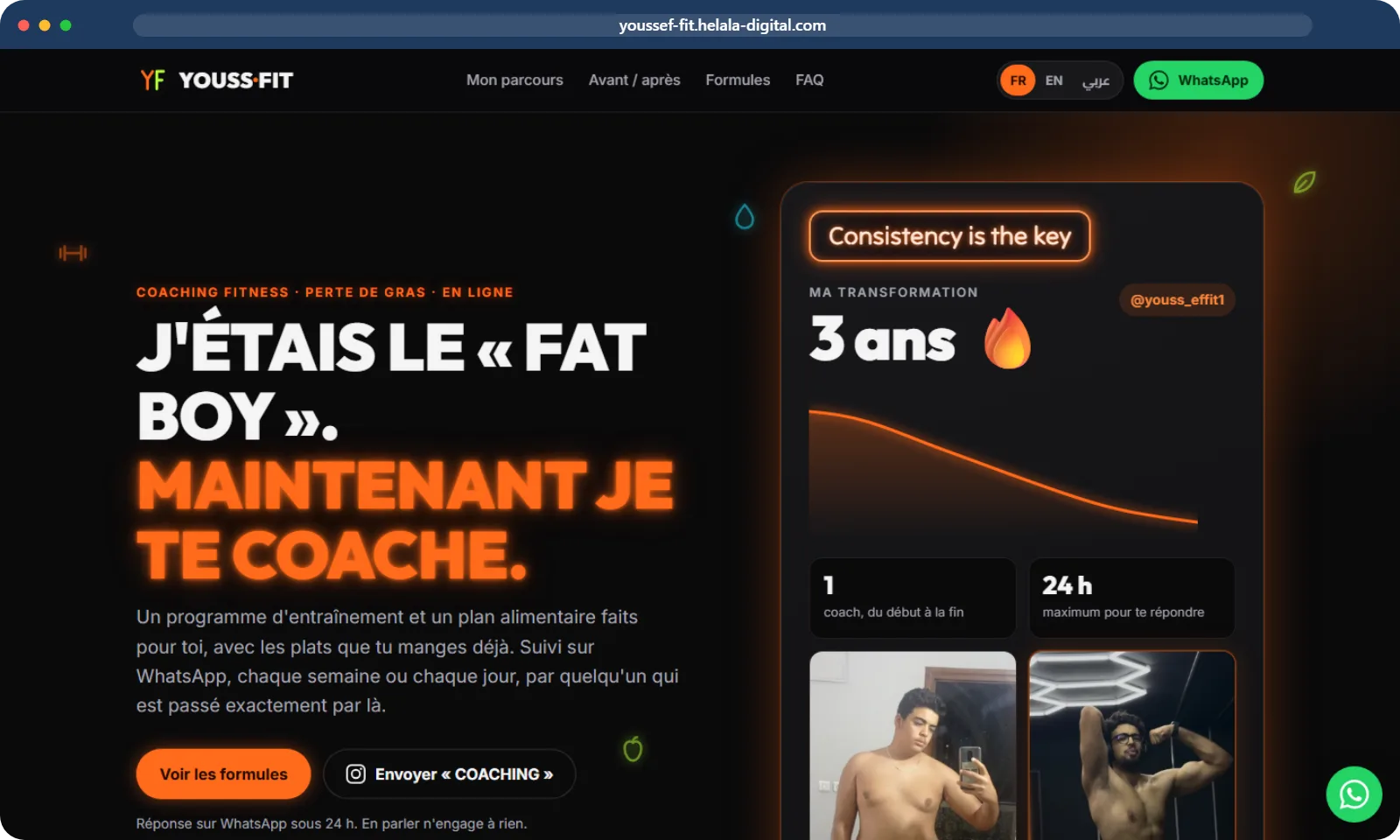 Youssef Fit — réalisation Helala Digital